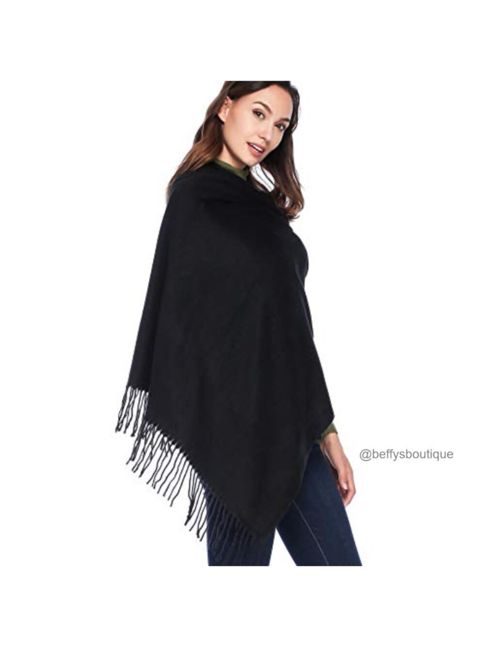Oversized Viscose Pashmina Shawl Wrap Evening Dress Winter Warm Scarf